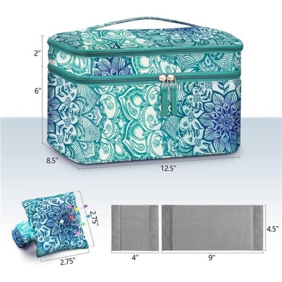 Sewing Accessories Storage and Organizer Case, Double-Layer Sewing Kits - Picture 5 of 8